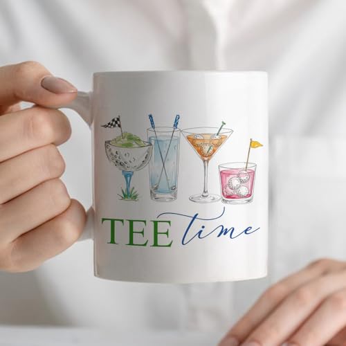 Taza de cerámica para cóctel Golf Martini 11 oz miniatura 5