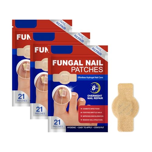 Luckinwish Toenail, parches reparadores para uñas, parches Luckinwish, para uñas gruesas y quebradizas, ayudan a restaurar la resistencia de las uñas para que estén más suaves (3Bag)