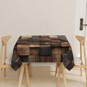 Vintage Wooden Tablecloth 60x60 Inch Square Modern Rustic Wood Farmhouse Tablecloths Polyester Table Cloth for Holiday Parties Kitchen Dining Indoor Outdoor Vintage Wooden Tablecloth 60×60 Inch Square Modern Rustic Wood Farmhouse Tablecloths Polyester Table Cloth for Holiday Parties Kitchen Dining Indoor Outdoor