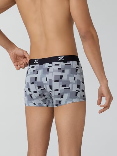 Image of XYXX Men's CloudSoft Modal Printed Trunks| Snug Fit, 4-Way Stretch & No-Marks Waistband Underwear for Man