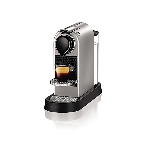 Nespresso Krups Citiz XN740B - Cafetera monodosis de cápsulas Nespresso, compacta, 19 bares, apagado automático, color titán
