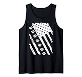 K9 military dog paw print American flag tanks for men police man,cat mom paw US flag shirts for women.American flag patriotic dog cat paw print 4th of July tees.Paw prints USA flag tanktop.Best dog mom ever dog dad American flag muscle shirts for adults.