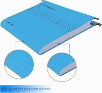 MerryNine A4-Hängemappen,Polypropylen-Aktenschrank, Hängemappen mit Tabs und Karteneinsätzen, für Schule, Zuhause, Arbeit, Büro, Organisation (1, Blau) – Ansicht 4