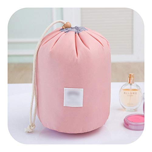 Preisvergleich Produktbild leaf-only Kosmetik Pull String Aufbewahrungstasche, Frauen Lazy Drawstring Kosmetiktasche Mode Reise Make-up Tasche Organizer Make-up Fall Aufbewahrungsbeutel Toilettenartikel Beauty Kit-Pink