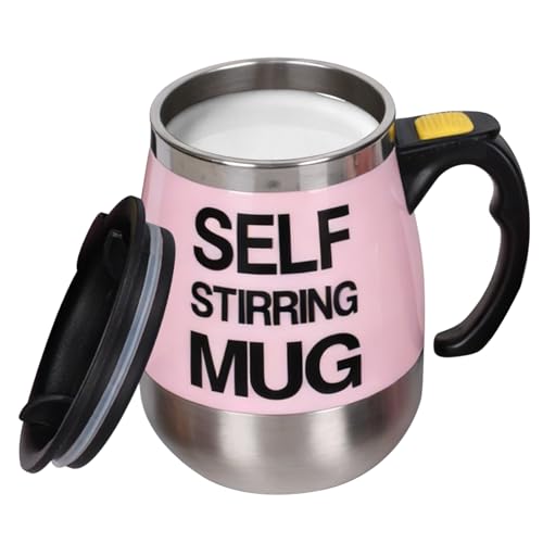 szaluyk Tasse à Mélange Automatique - Mélange En Acier Inoxydable À Piles | Mug À Café Électrique À Auto-Agitation | Pour Thé, Avoine, Poudre, Maison, Bureau, Voyage, École, Sport, Camping,