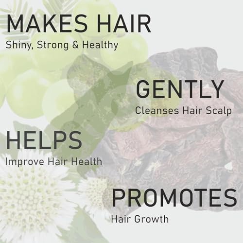 Image of Khadi Natural Herbal Amla Bhringraj Shikakai Shampoo, Pack of 1, 200ml, for Men & Women