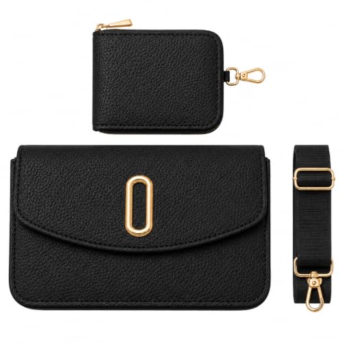 Image of Women's Crossbody Bag with Matching Wallet & Adjustable Strap
