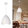 MinMinCheng Japanese Pendant Lights Kitchen Island Lighting 15.8'' Dining Room Light Fixtures Over Table Modern Pendant Light Wabi-sabi Hanging Lamp for Hallway Restaurant Bedroom