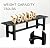 TECSPACE 59 Inches Outdoor Bench, 2-Person Aluminum Garden Bench, All-Weather Patio Bench for Garden, Porch, Backyard & Park (Black)