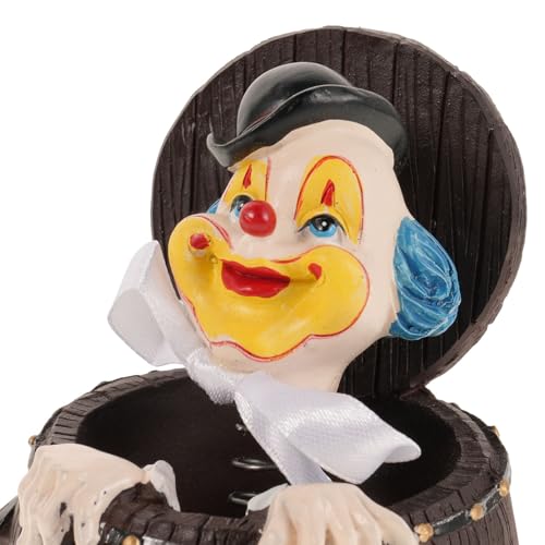 Statuette de clown en résine pour égayer votre bureau ou étagère de salon - 4