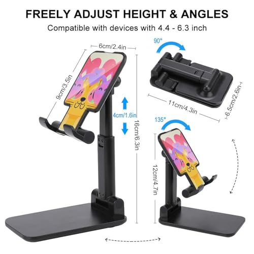 Support téléphone portable pliable chat mignon pour bureau compatible iPhone Android - 2