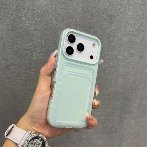 RNOZX iPhone17 Pro�p�J�[�h�X���b�g�t���t�H�g�N���b�v�\�t�g�t�H���P�[�X�L�����f�B�J���[�ϏՌ��J�o�[�iiPhone17 Pro/�~���g�J���[�Ή��j