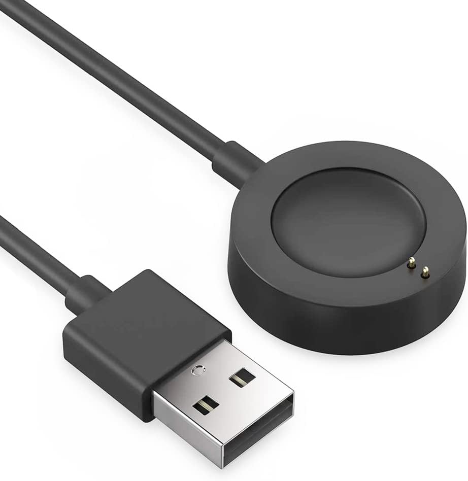 Charger Cable for Fossil Gen 4/5/6 & Michael Kors Gen 4/5/5E/6 Smart Watches (3.3ft/1m) (Black)