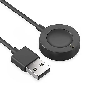 Charger Cable for Fossil Gen 4/5/6 & Michael Kors Gen 4/5/5E/6 Smart Watches (3.3ft/1m) (Black)