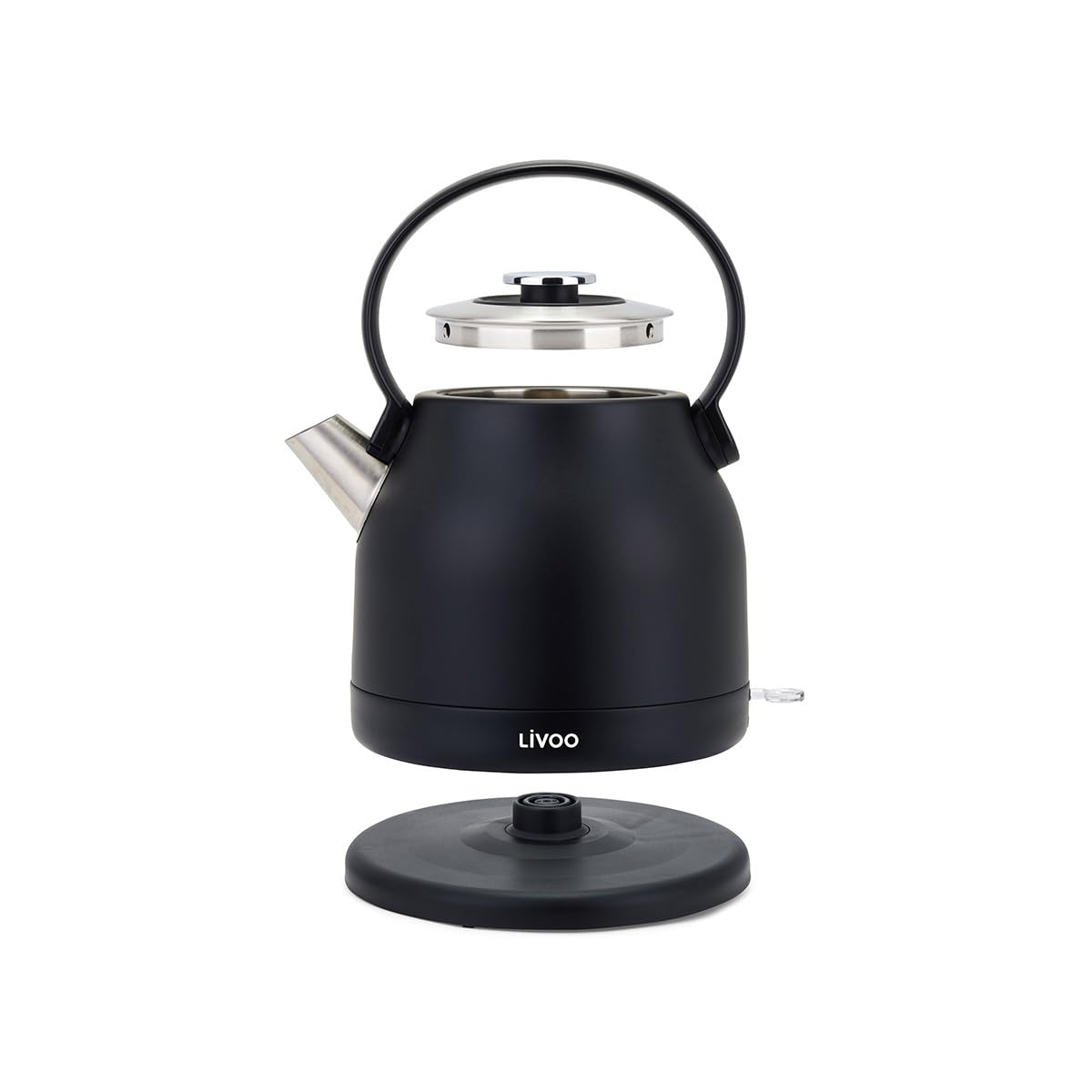 Bollitore Retr? - Livoo - Dod202n - 2200 W - 1,5 L - Base Girevole A 360? - Nero