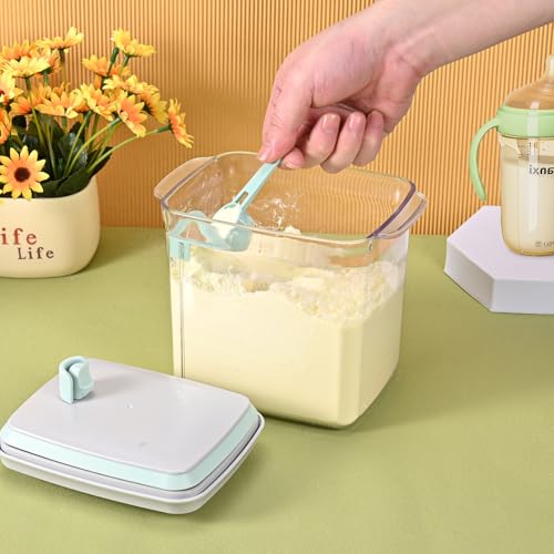 Miniatura 5 de Luxecove Dispensador De Leche En Polvo De 1700ml, Caja De Leche En Polvo Sellada Portátil, Recipientes Herméticos Para Alimentos, Caja De Almacenamiento De Leche En Polvo Con Cuchara, Sin Bpa