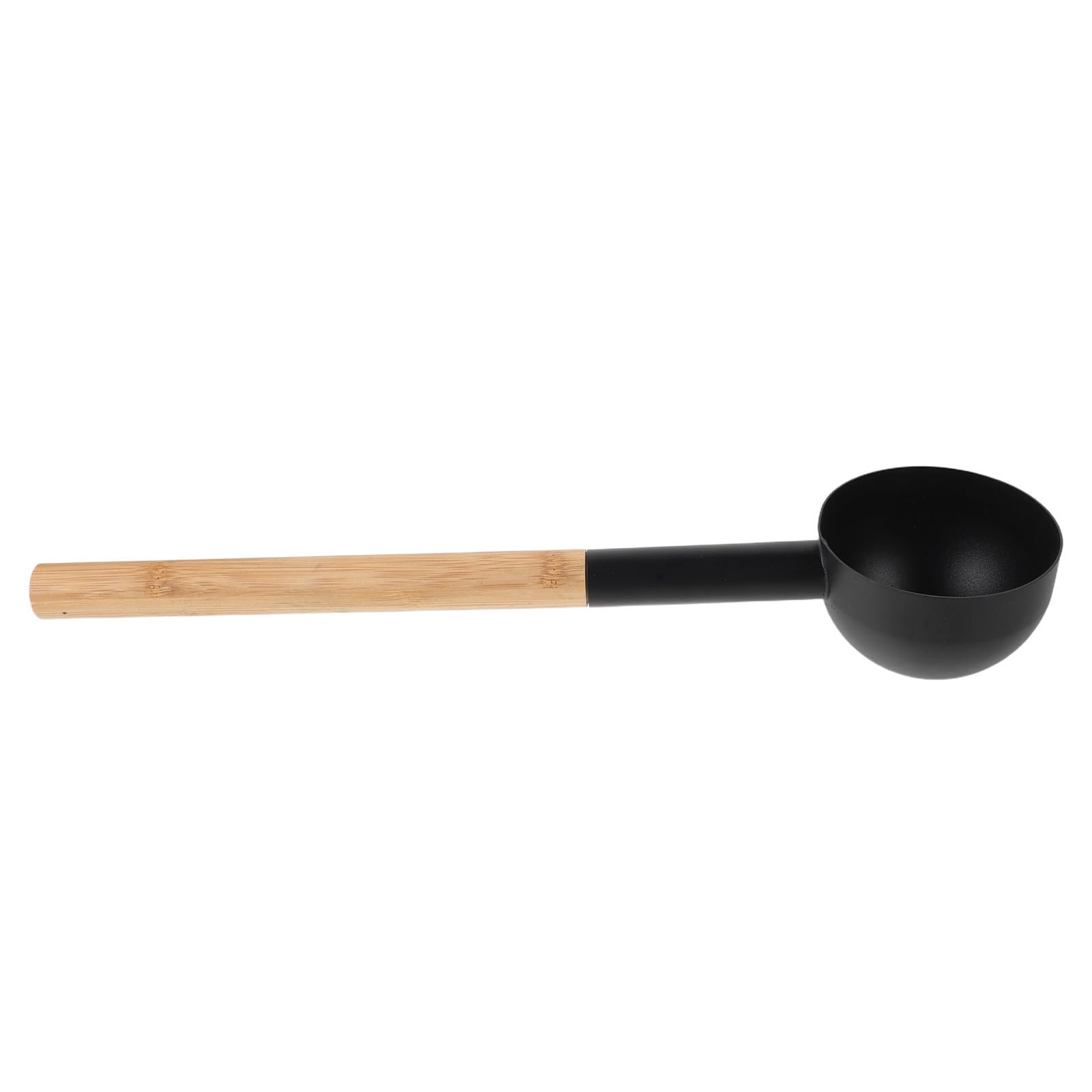Cuchara de sauna ibasenice de 43cm con mango ergonómico de plástico y base de madera resistente