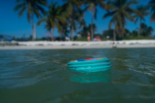 Waboba Flobo - Wasser Frisbee/Fliegende Scheibe - Fliegt gerade und weit, wenn Sie am Strand sind - Blue Ocean -18 x 1.5 cm
