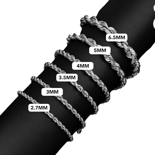 Pulsera de cuerda GLD Shop 2MM/4MM/6MM Longitud 6 a 9 pulgadas miniatura 5