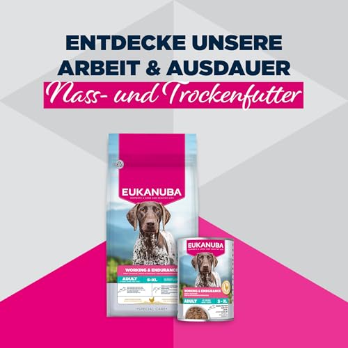 EUKANUBA Special Care Nassfutter für ausgewachsene Hunde, Working & Endurance 6 x 400 g-7
