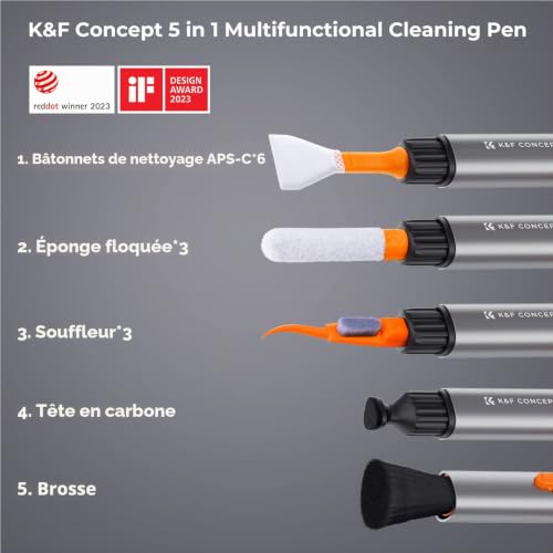 K&F Ensemble de stylos de nettoyage remplaçables 16mm Neuf - vue 2