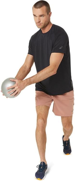 ASICS Men's ACTIBREEZE Jacquard Short Sleeve TOP Training Top