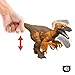Mattel Jurassic World Rebirth Wild Roar Utahraptor Dinosaur Toy with Tail-Controlled Chomp Multi-Direction Attack & Sound, Posable & Digital Play