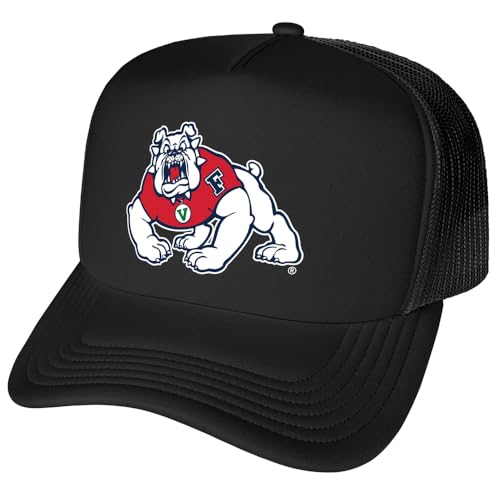 Campus Lab Fresno State University Primary Logo Foam Snapback Trucker Hat - Unisex,Black