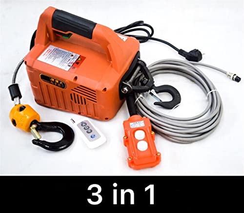 Polipasto eléctrico portátil 500Kg 19M cable de acero miniatura 2