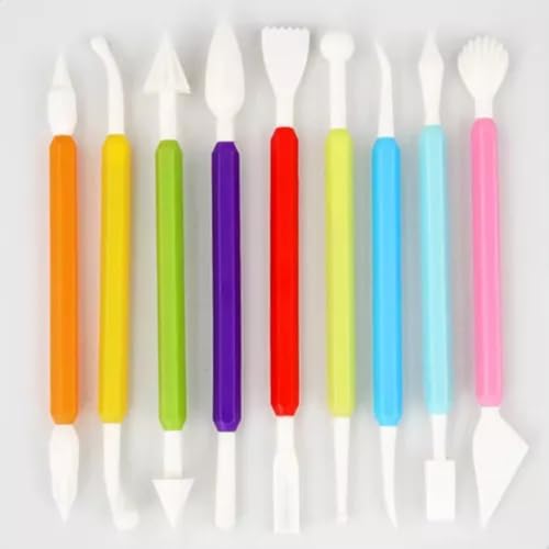 Kit Estecas 8 Ferramentas Para Massas Argila Modelagem Esculpir Biscuit Artesanato Modelar