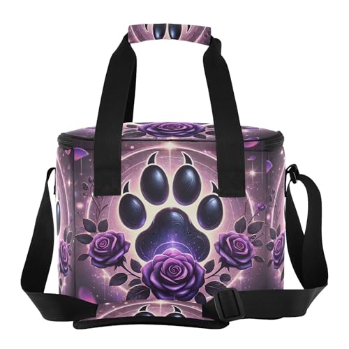 Boîte à déjeuner isotherme Paw Rose Violet pour repas sain