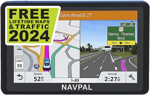 NAVPAL SAT NAV (7 INCH) UK EUROPE EDITION 2024 (FREE Lifetime Updates) GPS Navigation for Car Truck Motorhome Caravan, Features – Speed Cams, Postcodes, Lane Guidance, AI Real Voice (BRITISH BRAND)