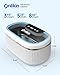onlikin 35W Ultrasonic Jewelry Cleaner, 45KHz Retainer Cleaner for Jewelry, 5 Timer & 3 Power Modes, Eyeglasses, Rings, Watch Strap, Dentures - 20oz, 304 Stainless Steel Tank, Quiet <38dB (White)