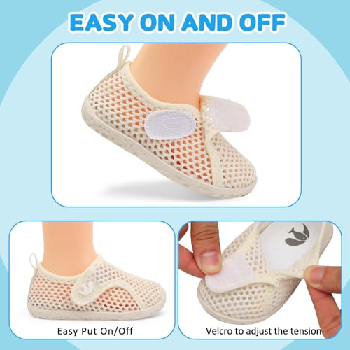 Image of FEETCITY Kids Water Shoes Swim Shoes Toddler Aqua Socks Non-Slip Quick Dry Barefoot Sports Shoes Outdoor for Boys Girls