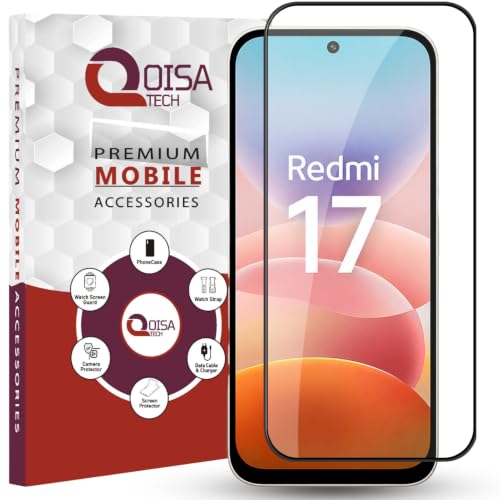 Image of Premium Tempered Glass Screen Protector Guard For Redmi 17 5G (6.9 Inch, Pack of 1) | Edge to Edge Coverage With Easy to installation kit