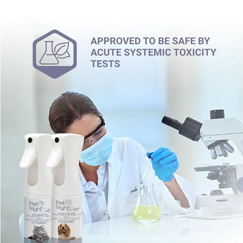 Pet Right Hundeallergen Neutralisierungsspray für den Menschen, Frei von Duftstoffen, Sicher auf Textilien, Reiniger für Mehrere Oberflächen und Linderung von Allergien, Vielseitig Einsetzbar, 200 ml