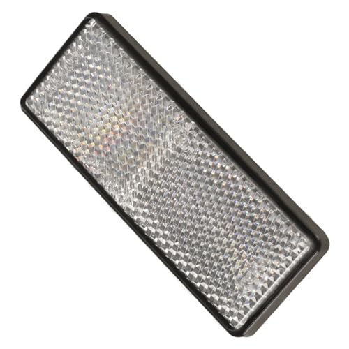 image for Yinaolan 10 Pack White Self Adhesive Rectangle Reflectors, E11 Approva