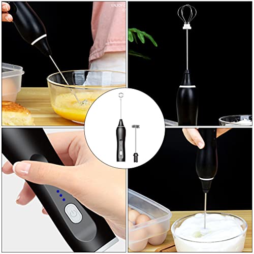 Luxshiny Vaporizador de Leche Eléctrico Portátil: Batidor de Huevos Pequeño Mezclador de Espuma Recargable para Café con… - Imagen 5