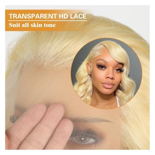Perruque 13x6 HD lace front wig 613 blonde pour une chevelure naturelle haut de gamme