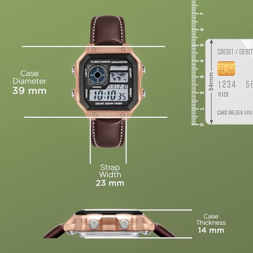 Buy Carlington Endurance Series Digital Wrist Watches for Men with Transparent Case Cover - CT_9079 Online at Low Prices in India - Amazon.in - Image 6
