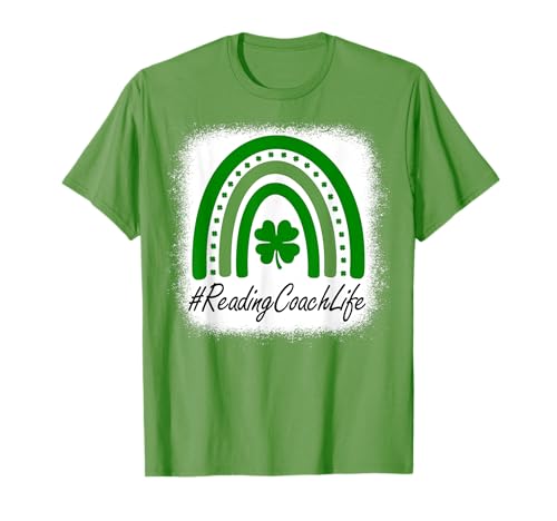 Entrenador de lectura Lucky Women Rainbow St Patricks Day Shamrock Camiseta