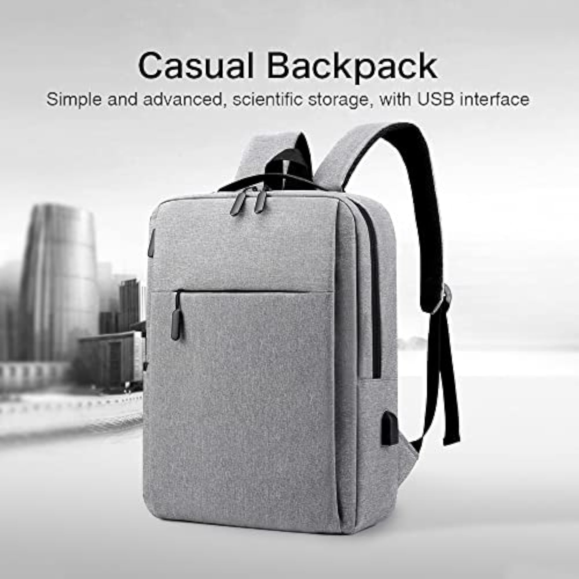 Lightweight Travel Laptop Bag with USB Port
