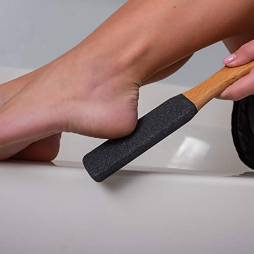 Grannaturals Wooden Foot File - Corn And Callus Remover For Feet - Dead Skin Exfoliator, Sander, Scrubber Filer Pedicure Rasp Tool For Wet + Dry Emery Board For Feet And Cracked Heel File Scraper #TOP1