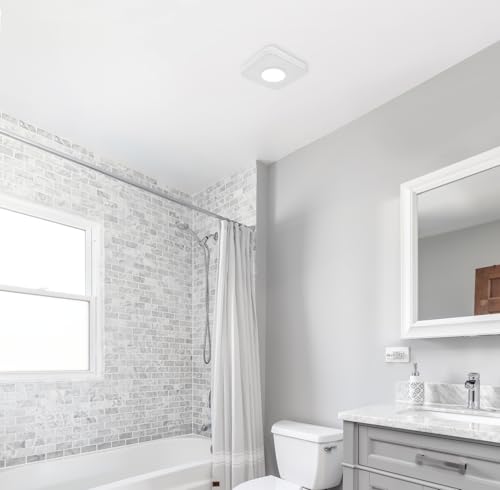 Homewerks 7130-40-BT DC Bathroom Fan with Light and Bluetooth Speaker 90-CFM 1.2 Sones White Easy Install, 4000 Kelvin Cool White Light by Homewerks Worldwide - Image 9