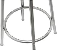 Vista 4 de sillas de bar, taburetes de bar, taburetes de bar Juego de 3, mesa de bar, sillas para barra de cocina, taburetes de bar 2 piezas taburete de acero