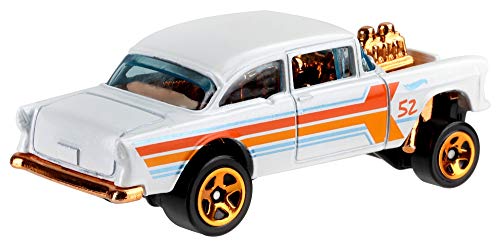 Hot Wheels 2020 '55 Chevy Bel Air Gasser White miniatura 4