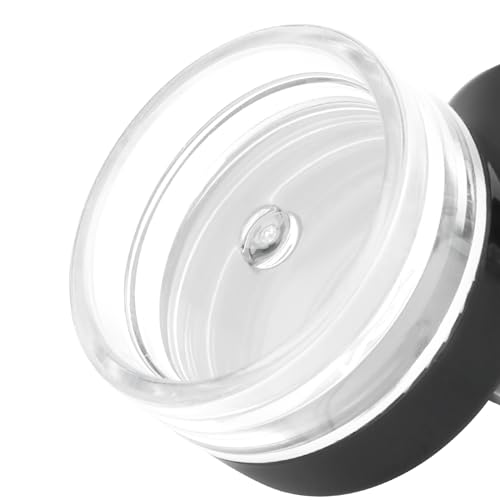 SHEUTSAN 200 Pack 3 Gram Plastic Jars with Black Lids, 3ml Plastic Makeup Sample Containers, Empty Clear Containers for Samples, Make Up3