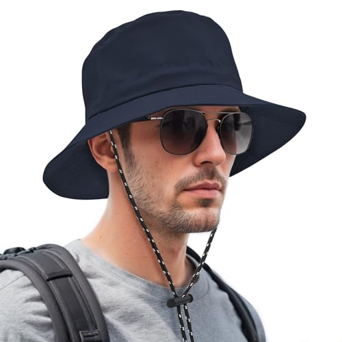 Durio Regenhut Unisex Wasserdicht Bucket Hat Sommerhut Herren Anglerhut Neutraler Sonnenhut Outdoor Hut Verstellbarer Fischerhut für Damen und Herren