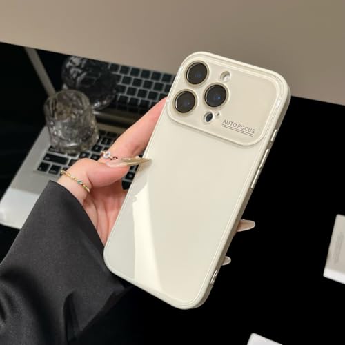 Coque en verre trempé pour iPhone 11 blanc brillant de protection