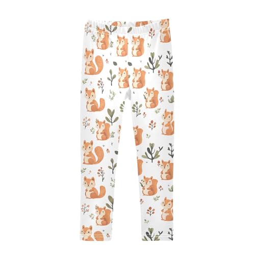 Fantastic Squirrel Girls Leggings Athletic Pants Tights Stretch Bottom